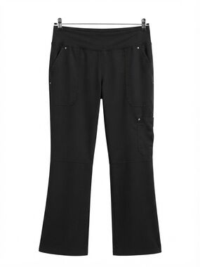 Healing Hands Purple Label 9133P Women's Medium Petite Black Scrub Pants